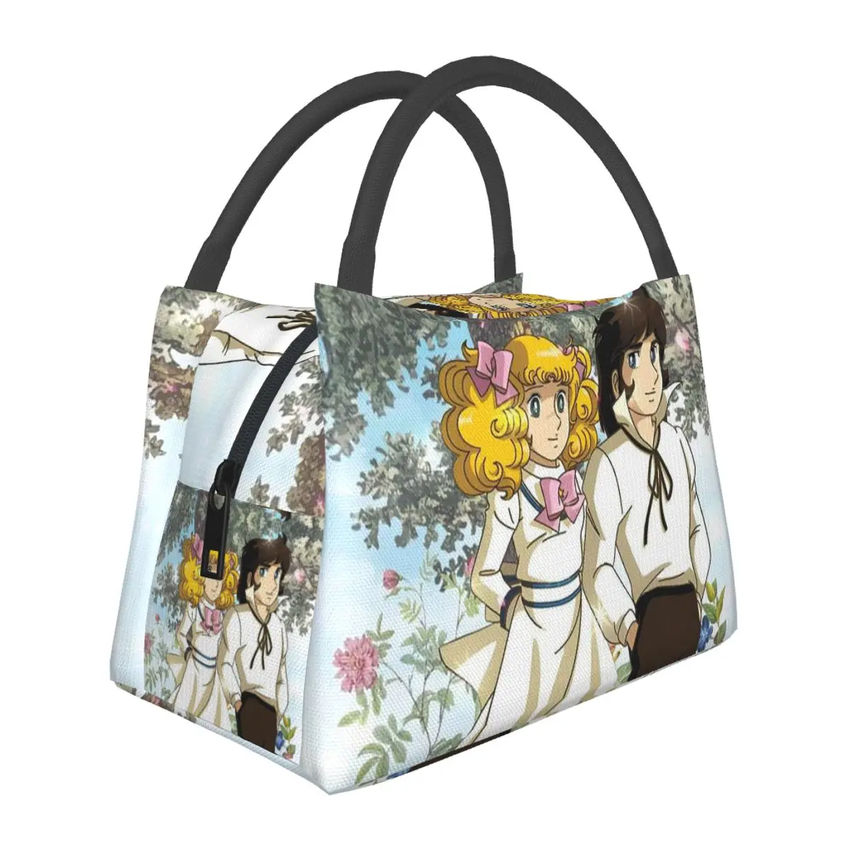 Candy Candy Anime Insulated Lunch Bag for Women Picnic Storage Food Boxes Portable Container Cooler Thermal Lunch Box Tote