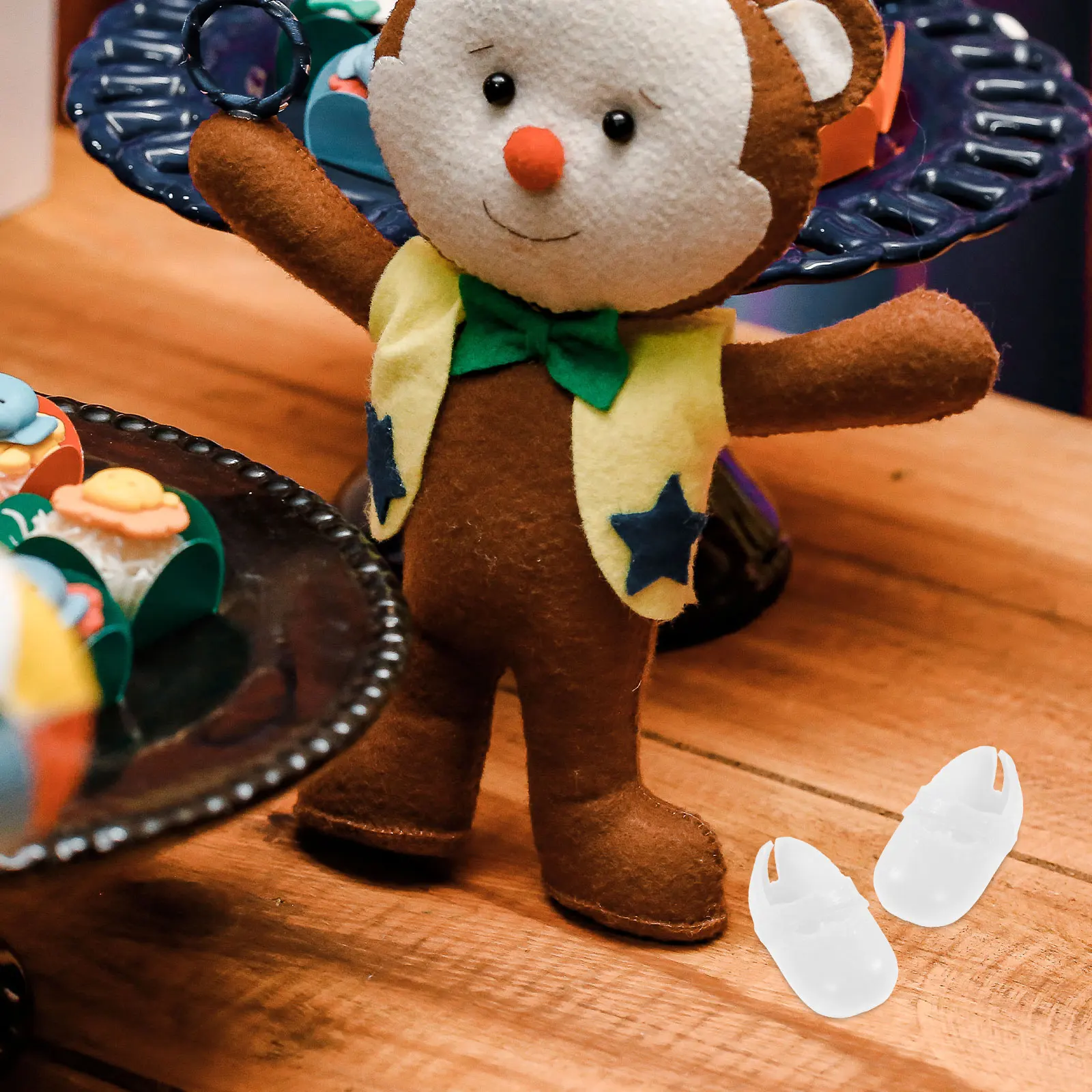 

Shoes for 16cm Figures Accessories Flat Sole Tiny Shoes Collector Boot Model Dress Finger Accessories Up