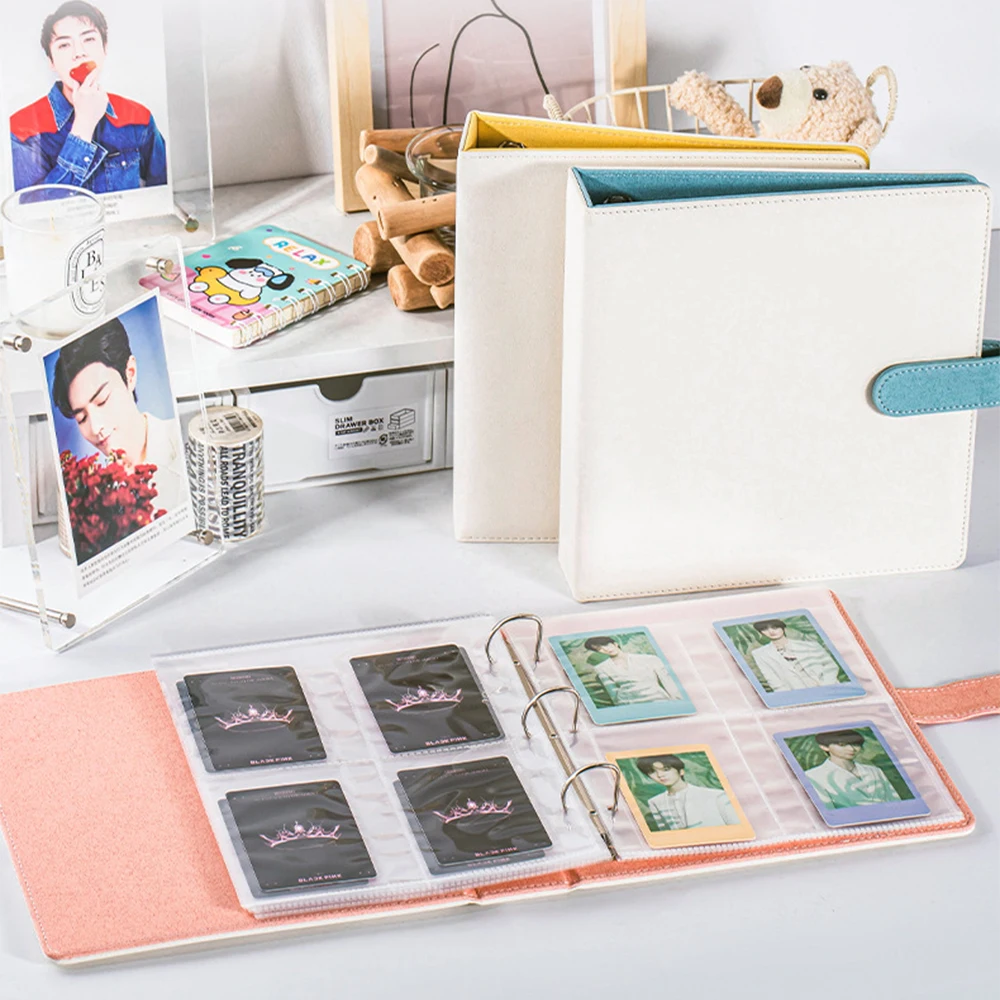 A5 Photo Album D Shape 3 Ring Snap-fastener Binder Photocard Holder Collector Book 10×15 6inch Cards Protectors Money Storage