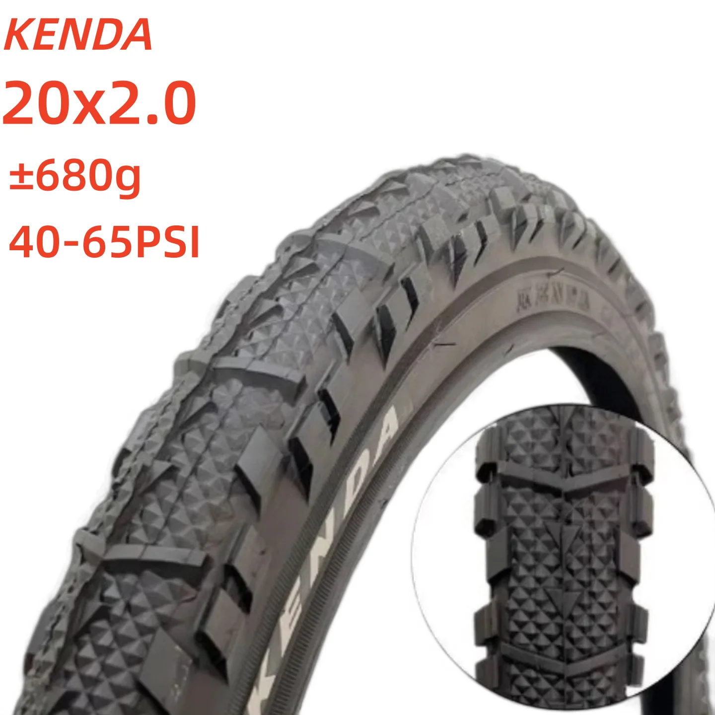 Original Kenda 20-Zoll-Fahrradreifen 20x1.95 20x2.125 20x2.35 20x2.0 Fahrradreifen 20x1.25 20x1.35 20x1.5 20x1.75 für BMX-Faltrad – Detail 7