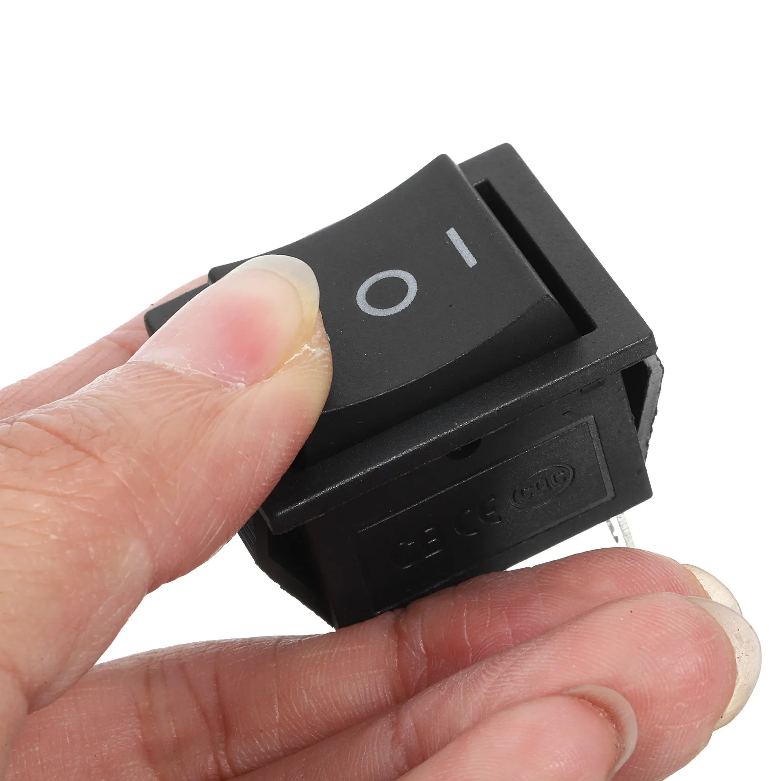 4Pcs Boat Type Rocker Switch Heavy Duty 6 Pin Triple Button Transfer Switch for Generator Garden Power Equipment