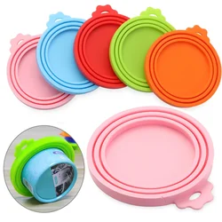 Couvercle de boîte de conserve en silicone réutilisable pour animaux de compagnie, moule d'approvisionnement de cuisine chaud, conservation des aliments, garder au frais, bouchon de 18 boîtes, 3 en 1