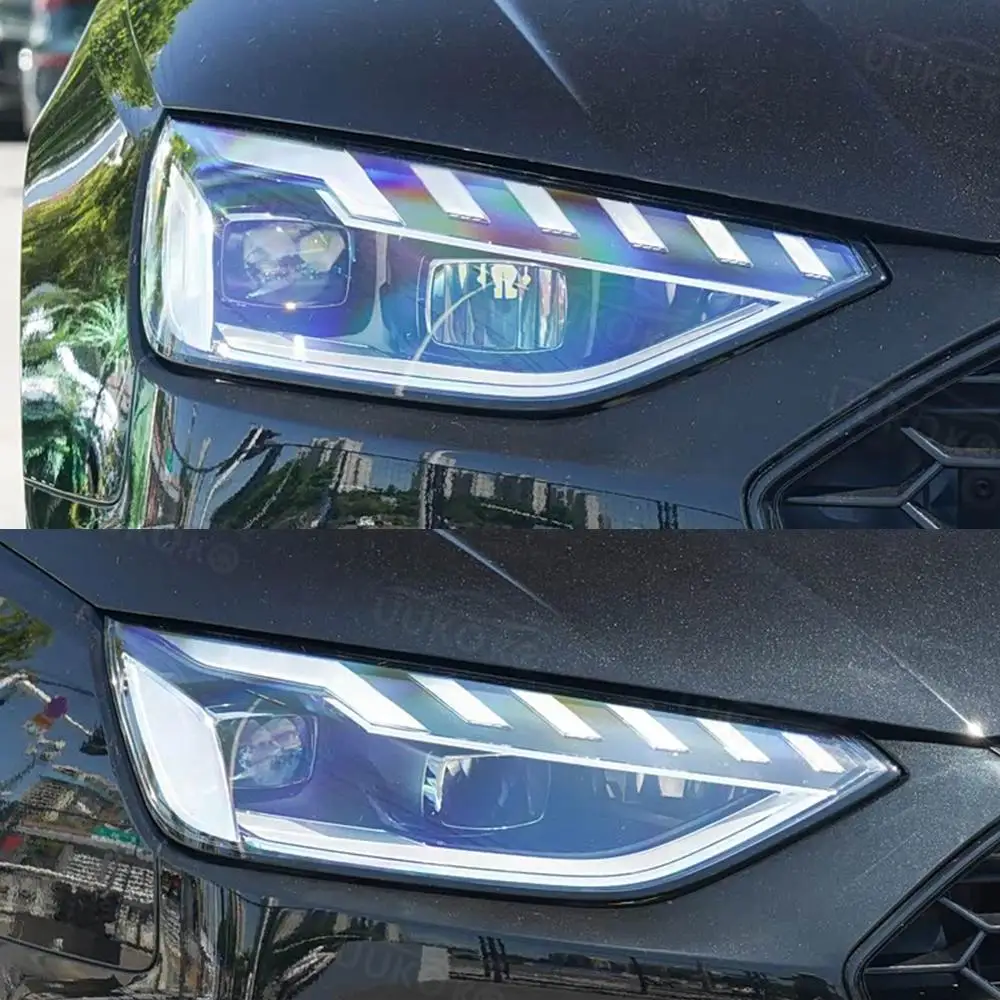 Für Audi A4 A4L S4 RS4 B9 PA B10 2020-2025 Auto Frontscheinwerferlinse Scheinwerferabdeckung Transparente Lampenschirm-Scheinwerferhülle