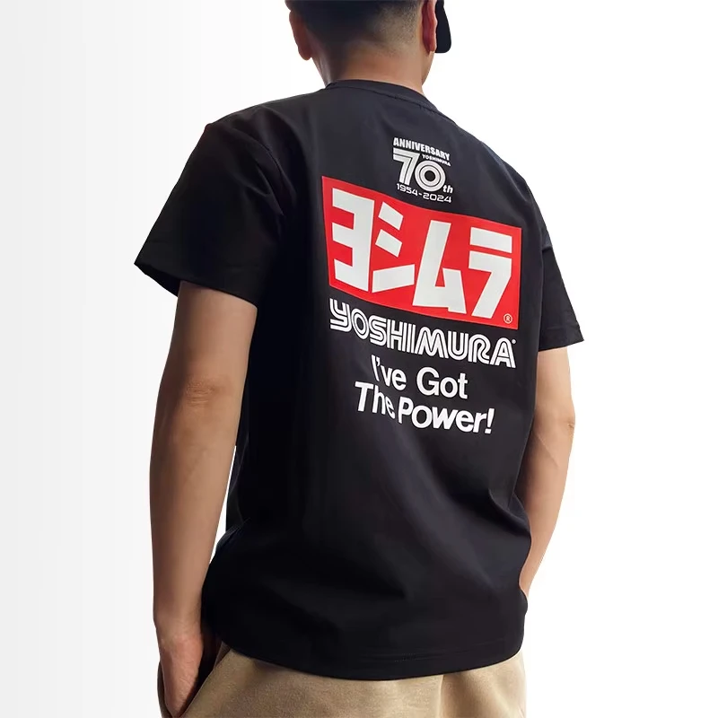 2026 Yoshimura Motorcycle Modified Printed T-shirt Men Women Short Sleeve Cotton T-shirt Men's T-shirts Summer New