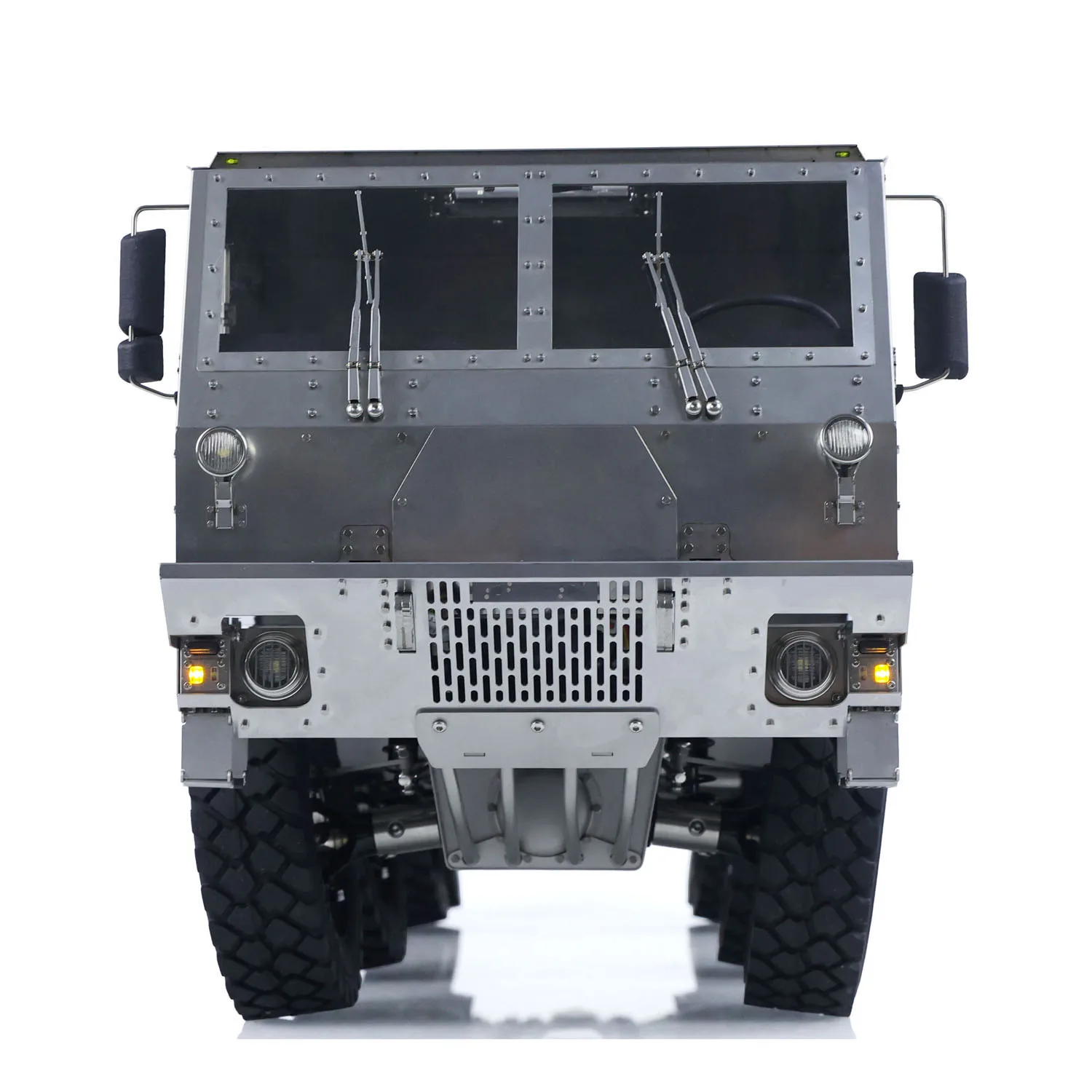 Metall 8*8 1/14 RC Hydraulischer Offroad-Militär-LKW T815 Ferngesteuertes 3-Gang-System mit Sound und Licht Roll-on-off Kipper Spielzeugmodell