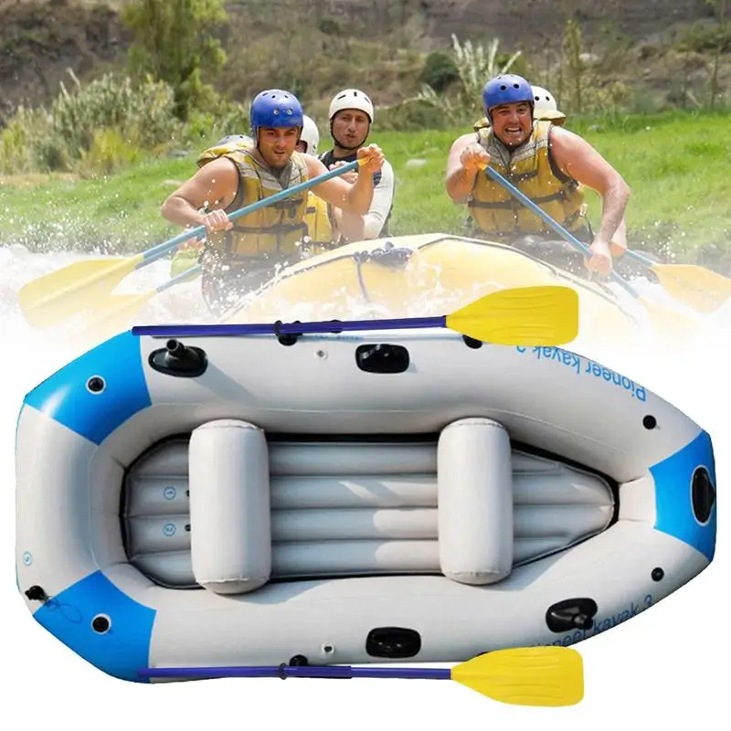 قارب صيد قابل للنفخ في الهواء الطلق قارب عائم الانجراف قارب المحمولة بحيرة تعويم مع مضخة يدوية مجداف وسادة مقعد حبل بجولة