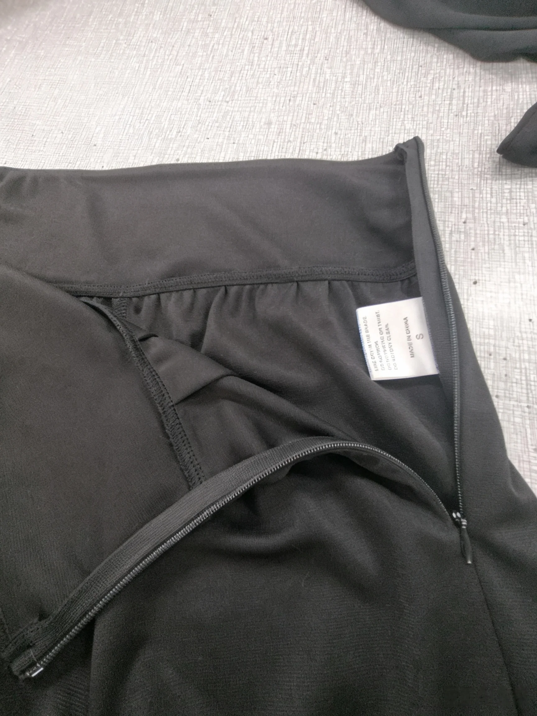 Neue Damen-Hosen mit weitem Bein, für Büro, Arbeit, formelle Anlässe, Frühling und Herbst, schwarze Hosen mit hoher Taille und Wickeldetail, für den täglichen Gebrauch und als Streetwear. – Detail 9