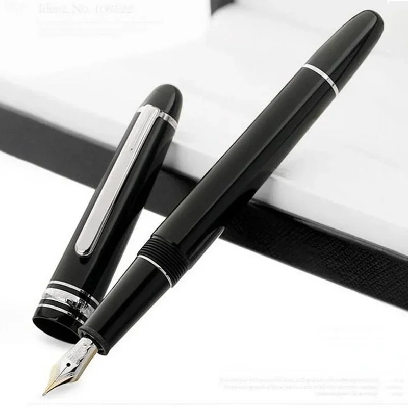 Luxury 145 MB Fountain Pen Business Black Resin Ballpoint Pen Rollerball Pens for Writing Stationery Quality Office Gift