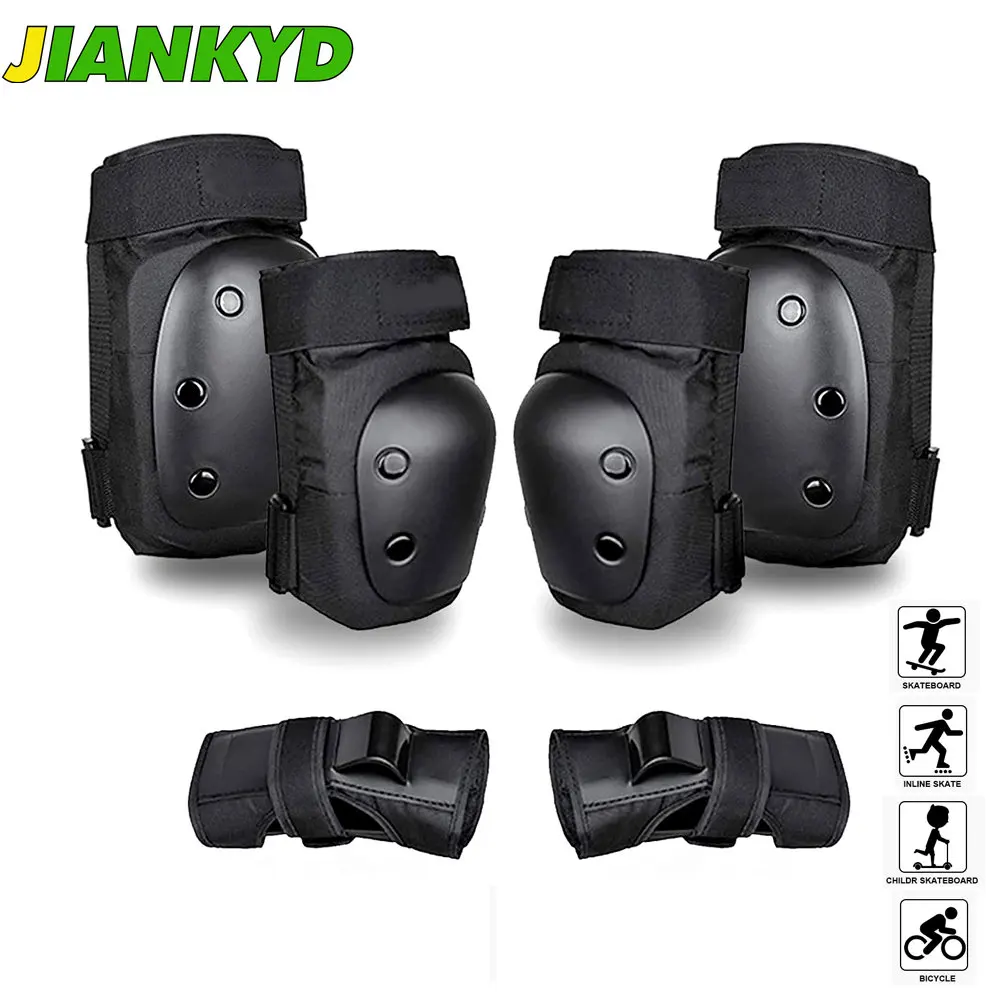 Adult/Youth Protective Gear Set Knee Pads Elbow Pads Wrist Guard Protector for Skateboarding, Roller Skating, Cycling, Scooter