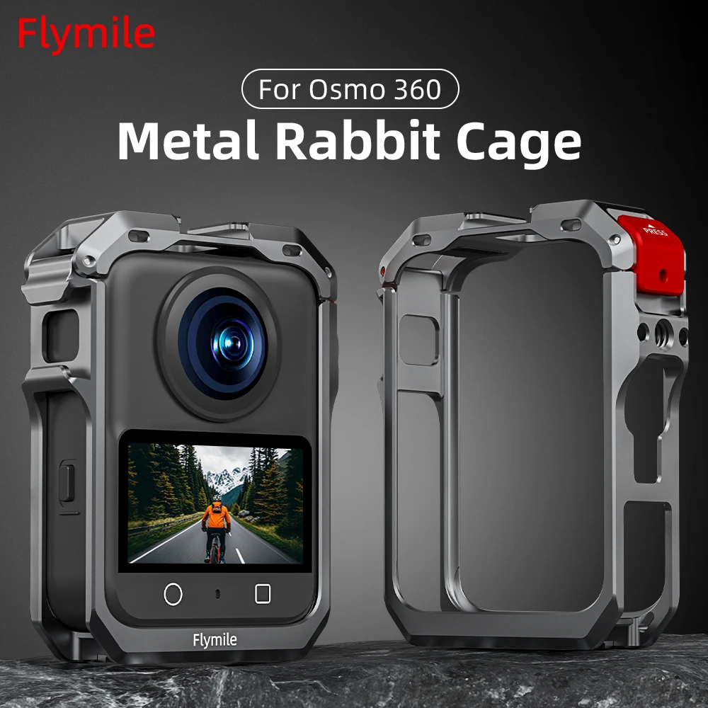 Flymile Cage Metall-Schutzhülle für DJI OSMO 360, Zubehör, Rahmenkäfig, Kaltschuh, 1/4 Zoll Gewinde, Multifunktions-Erweiterungshalterungen – Detail 1