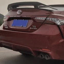 Suitable for Toyota Camry rear trunk lid spoiler wing ABS carbon black sports modification kit 2018, 2019, 2020, 2021, 2022