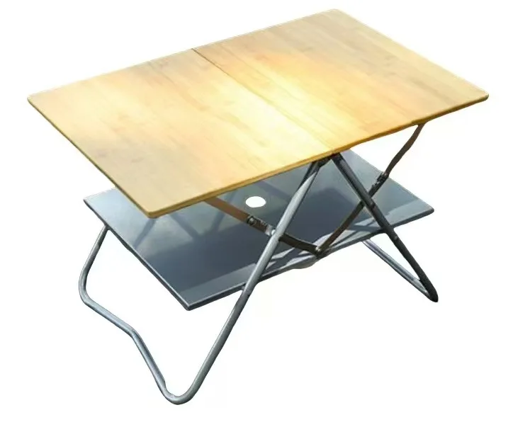 

Tactical Camping Table Aluminum Alloy X Bracket Quick Setup for Outdoor Cooking Gathering