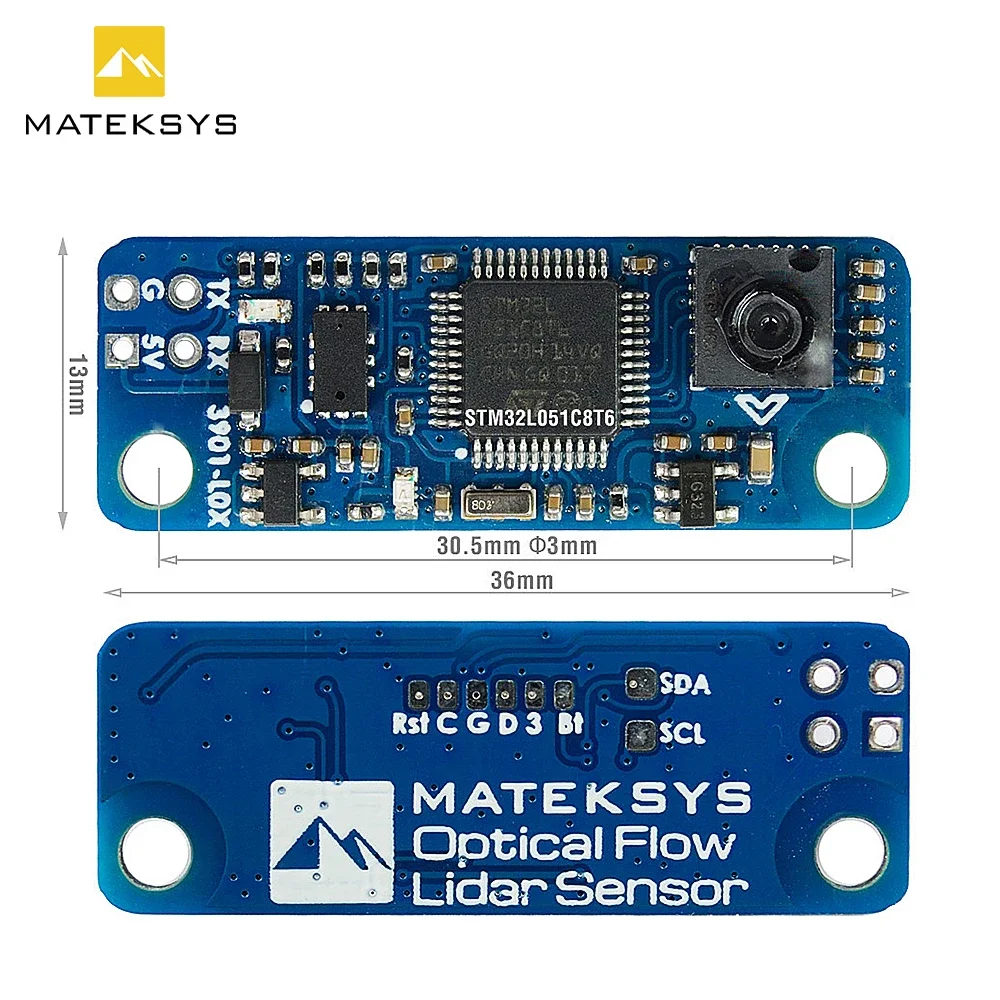 

MATEKSYS OPTICAL FLOW & LIDAR SENSOR 3901-L0X INAV Module F4 F7 F405 Flight Controller for RC FPV Racing Drone