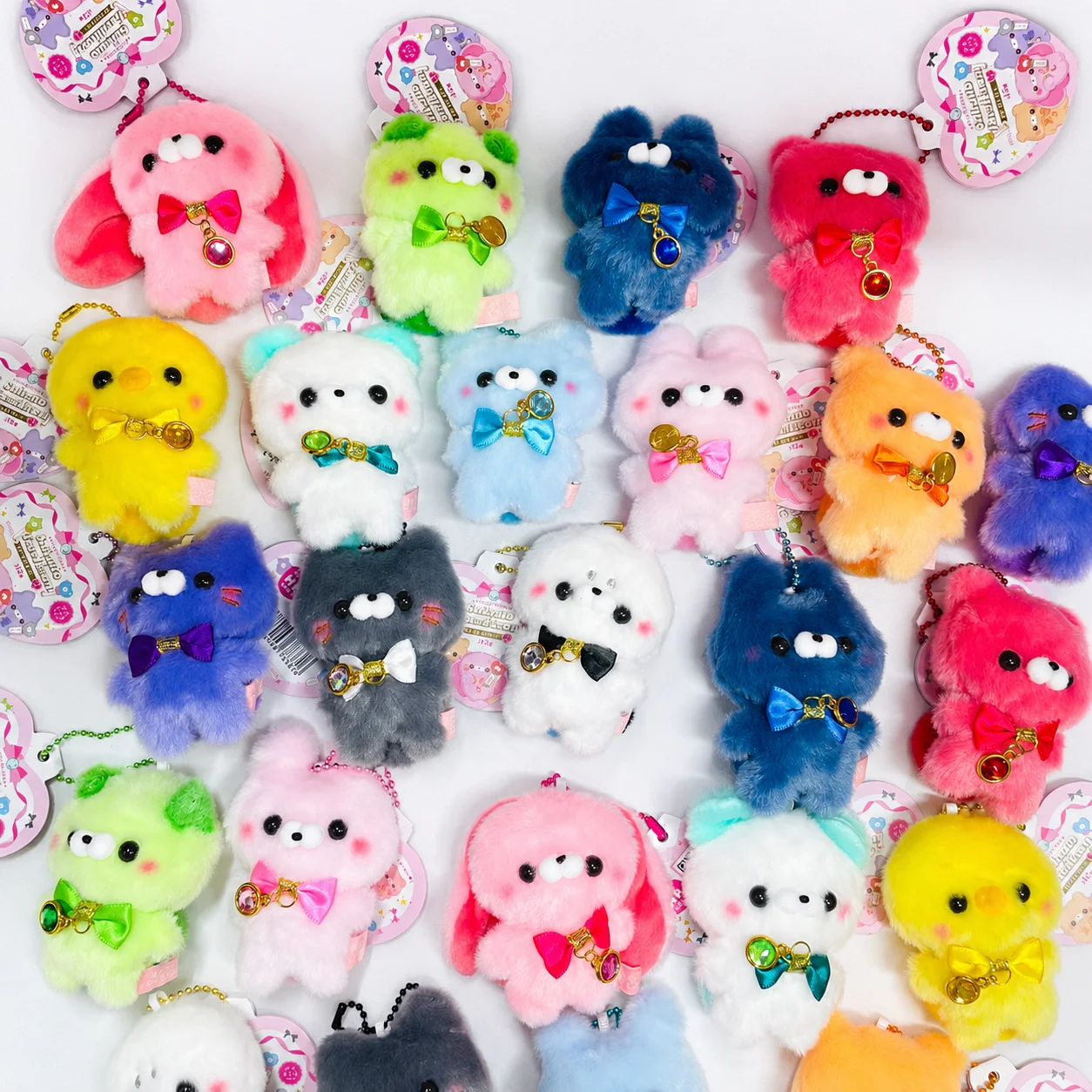 Yell 7cm Plush Toy Kawaii Sukutto Touch-san ~Oshi-Oshi Color 2 Standing Dog Bear Kitten Rabbit Panda Chick BC Keychain Pendant