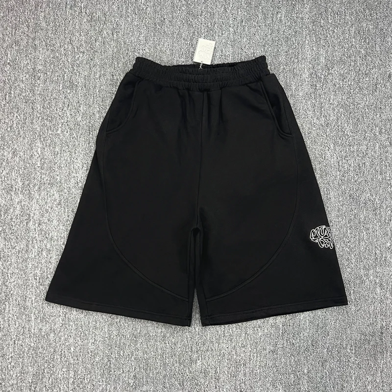 

Mertra Shorts Real Photo Original Label Classic Black Loose Simple Sweatpants Men's Summer Embroidered Logo Casual Pants