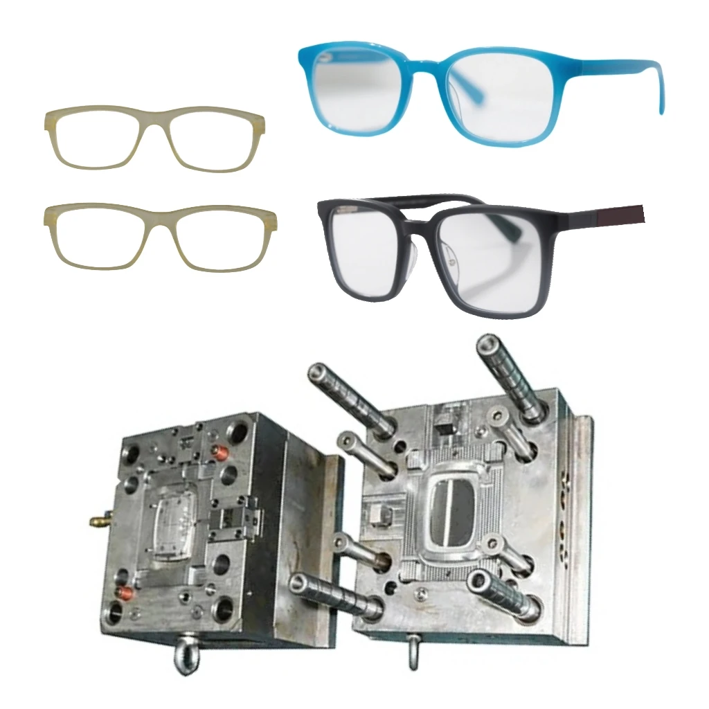 High Quality 0.01 mm Durable TR90 PA12 Plastic Mould Manufacturer  Glass Frame Plastic Mould