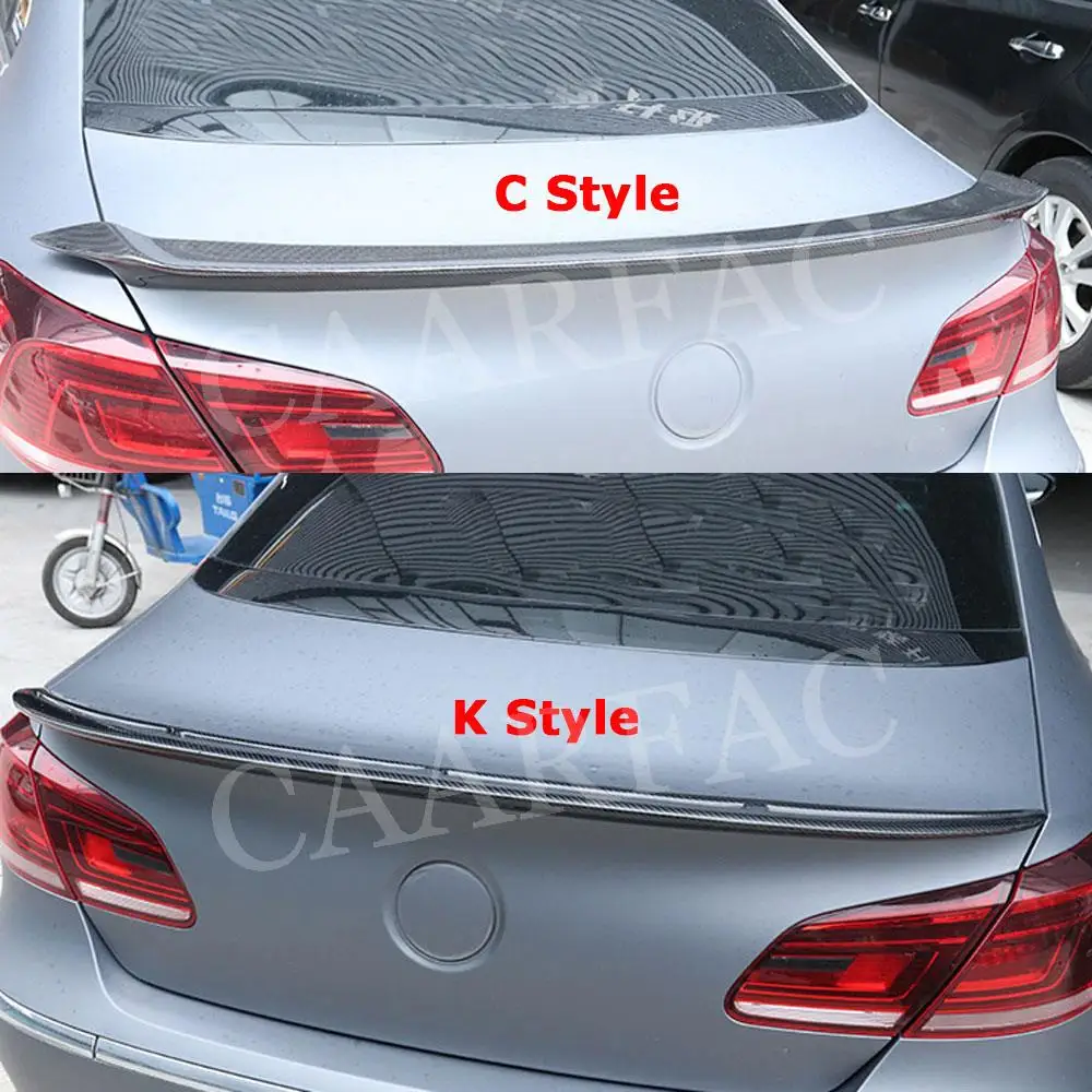 

Carbon Fiber Rear Trunk Spoiler FRP Prime Lip Wings Car Accessorise for Volkswagen VW Passat CC Sandard 2009-2017