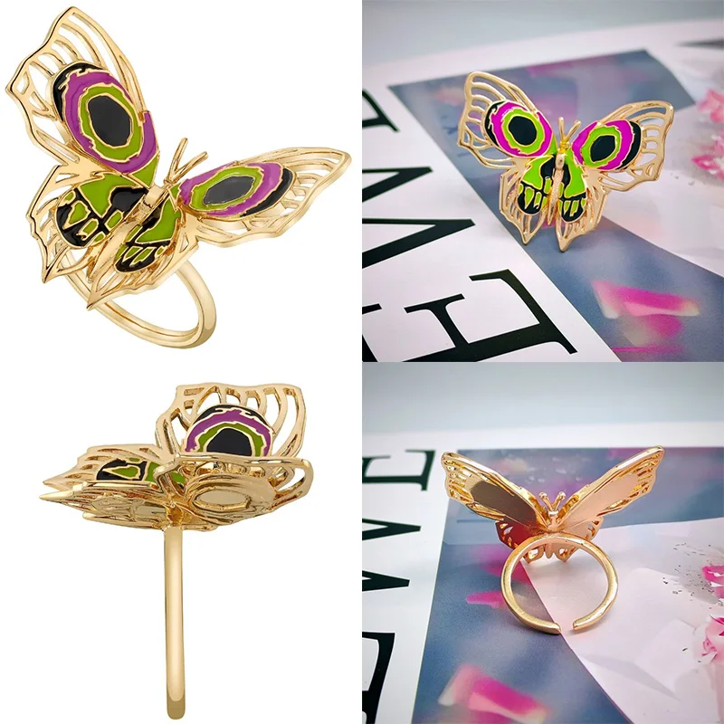 

The Battle of Two Cities Jinx Butterfly Ring Anime Characters Male Female Couples Surrounding Personalized Rings Holiday Gifts