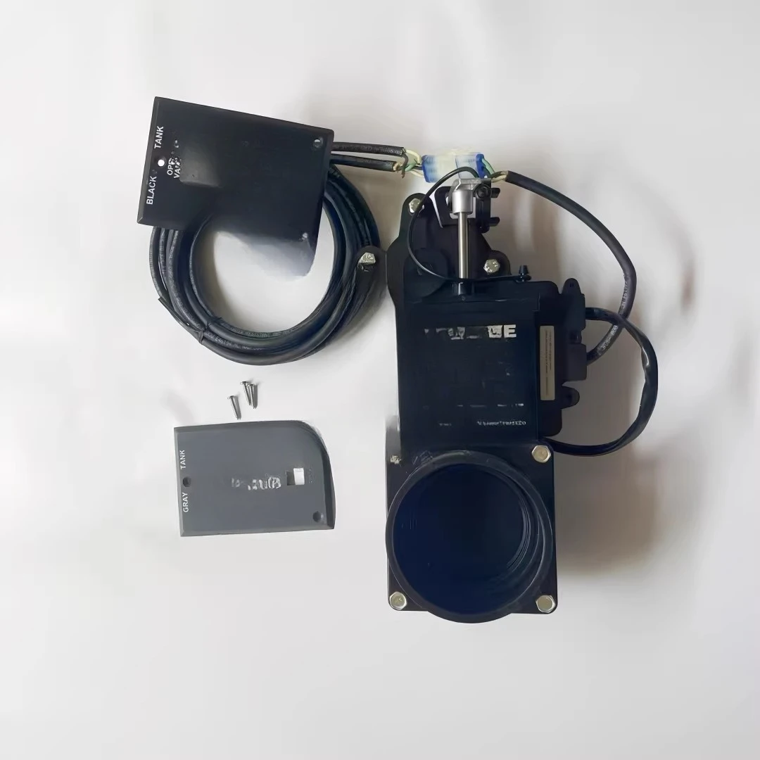 Toilet electric sewage valve yacht, modified RV sewage valve accessories black water tank, gray water tank wastewater valve 12V