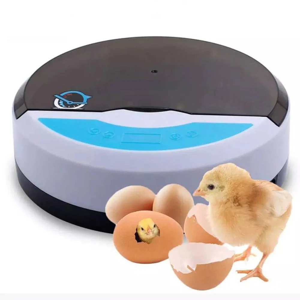 

Mini 9 Egg Incubator Automatic Chick Hatching Egg Tray Digital Display LED Candler Temperature Control Brooder Poultry Quail