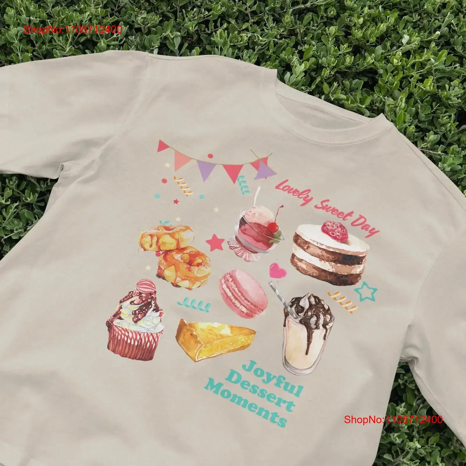 Delicious Dessert T Shirt Cake Lover Adorable Bakery Vintage Y2K aesthetic Clothing Retro nostalgia vintage Washed homme Casual