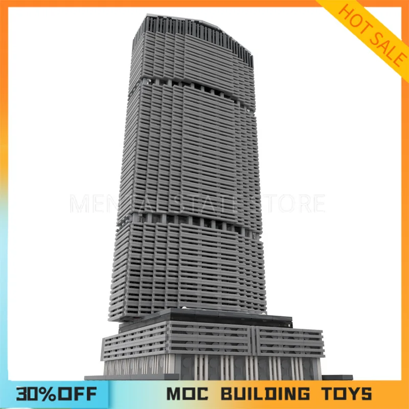 Customized MOC MetLife Building Building 1:800 Scale Building Blocks Technology Bricks DIY Creative Assembly Education Toy Gifts