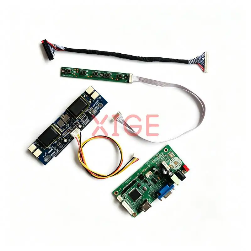 

For LTM200KP01 LTM200KT01 M200O1 LM200WD1 Display Drive Controller Board Kit DIY VGA+HDMI 30 Pins LVDS 1600*900 4-CCFL 1600x900