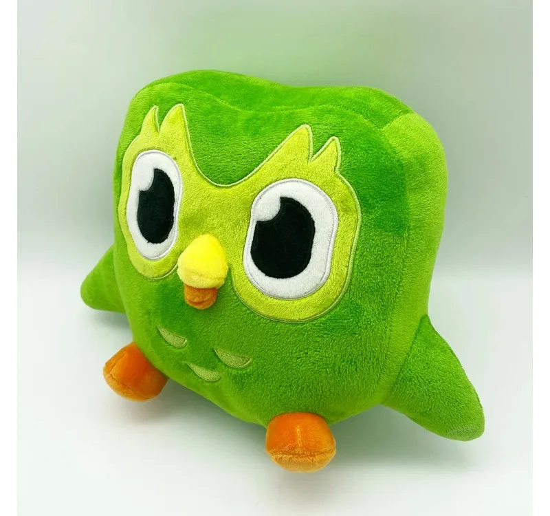 جميل الأخضر الثنائي بلوشي من الثنائي البومة الكرتون أنيمي ألعاب من نسيج مخملي لينة محشوة الحيوان بلوشي دمى الأطفال هدية عيد ميلاد