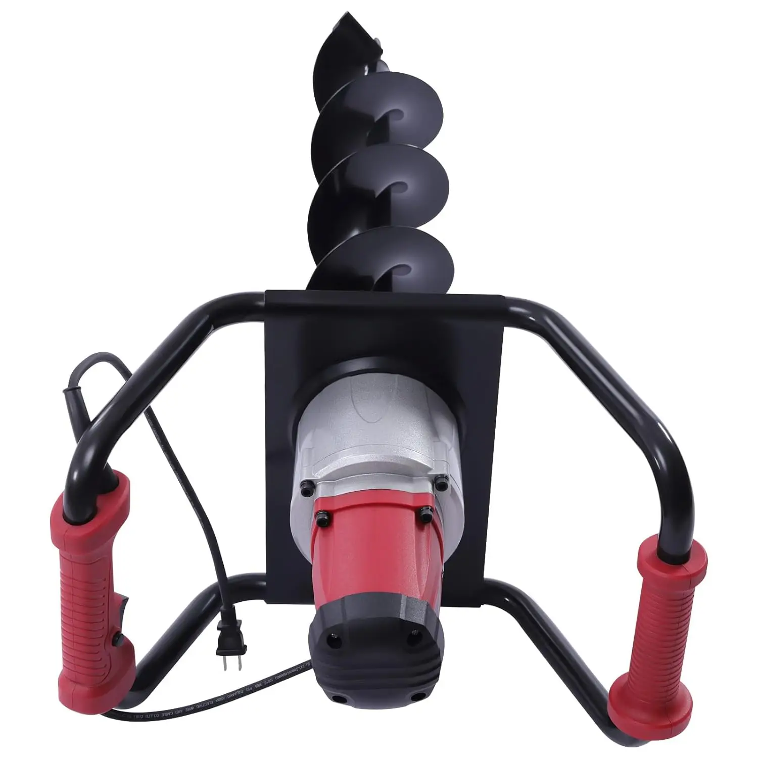 Dyrabrest 1500W Electric Post-Hole Digger With 6-Inch Auger Bit Earth Auger Post Hole Digger Electric For Post Holes Earth