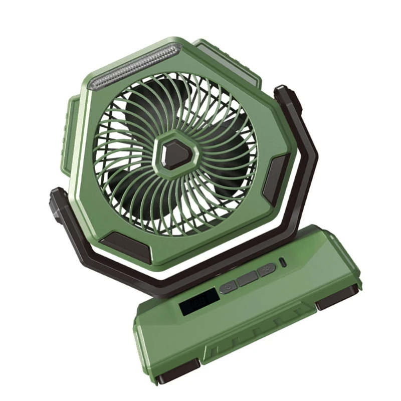 Small Table Fan Rechargeable Portable Hanging Camping Fan Battery Operated Fan