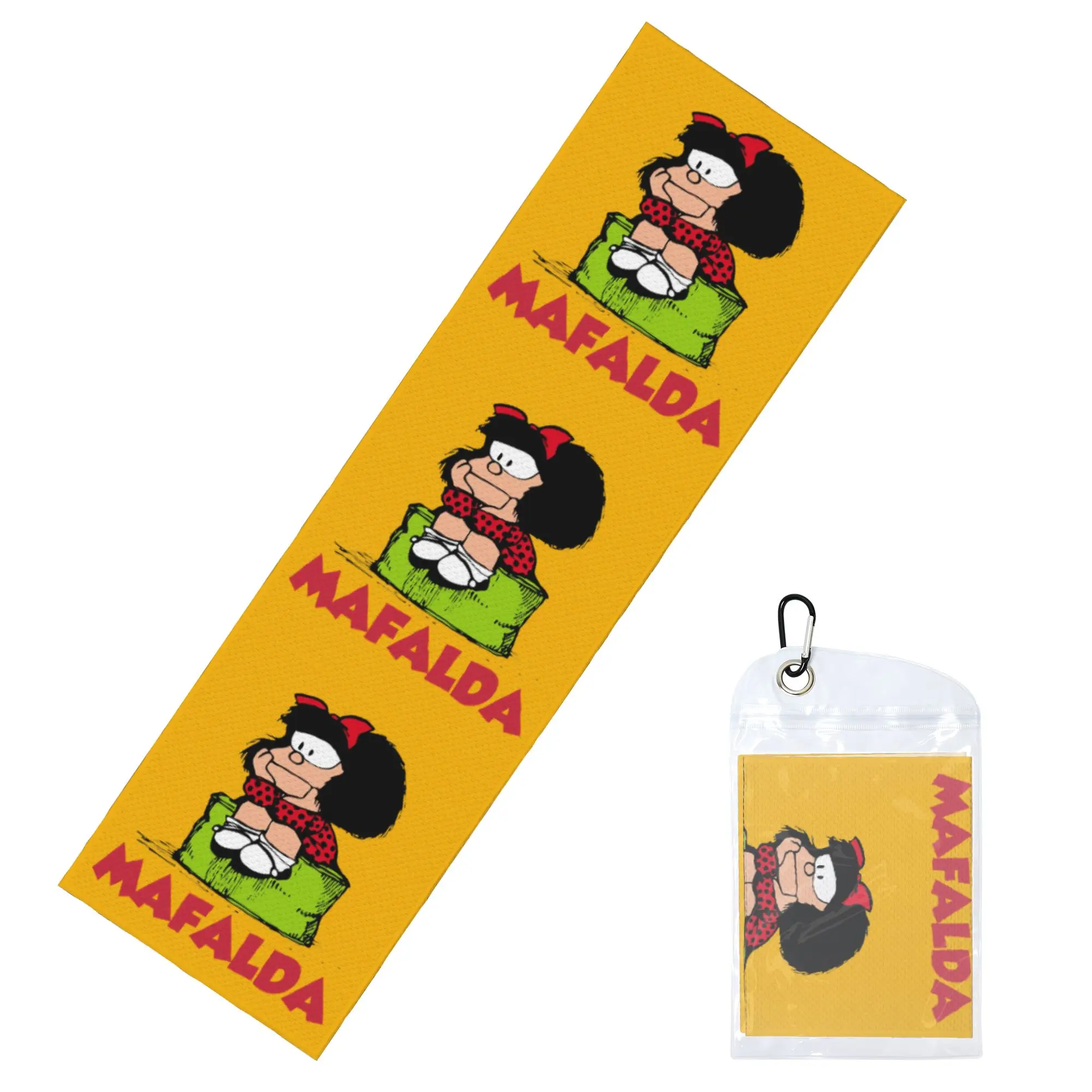 Mafalda Quino Comics Cold Exercise Towel Quino Cartoon Manga Yoga Fitness Running Outdoor Activities Travelling Camping Towels