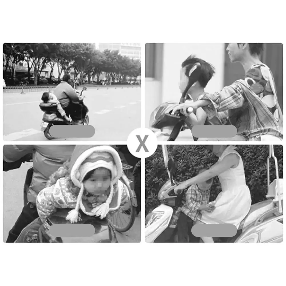 Ceinture de sécurité respirante pour moto et enfants, harnais de siège arrière réglable et antidérapant, sangle réfléchissante haute résistance