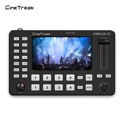 CINELIVE C1 Video Switcher 4-CH Multi Format Livestreaming Video Mixer All One Full HD LCD Screen Muti-picture Monitoring