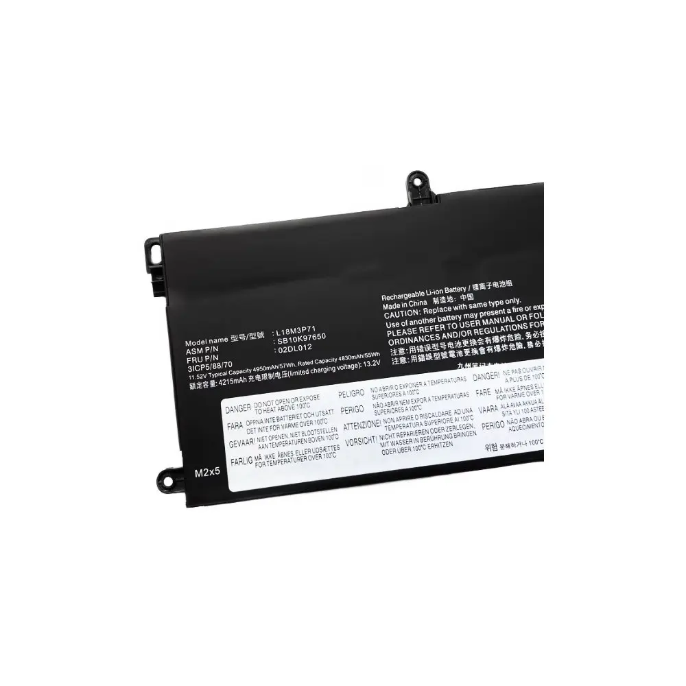 

For Lenovo ThinkPad T590 P53S ThinkPad T15 P15S 1st Gen Series L18L3P71 L18S3P71 L18M3P71 SB10K97649 Laptop Battery