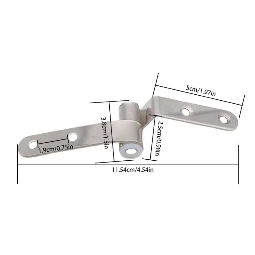 Premium Stainless Steel Toilet Seat Hinge Heavy Duty Bathroom Repair Hardware Replacement Fitting Kit For Commode Cover Lid