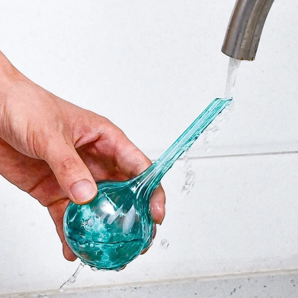 Стеклянный автоматический шарик для полива растений, 100 мл, в форме лампы, стеклянная система автоматического капельного орошения, красочный автоматический поливочный шип