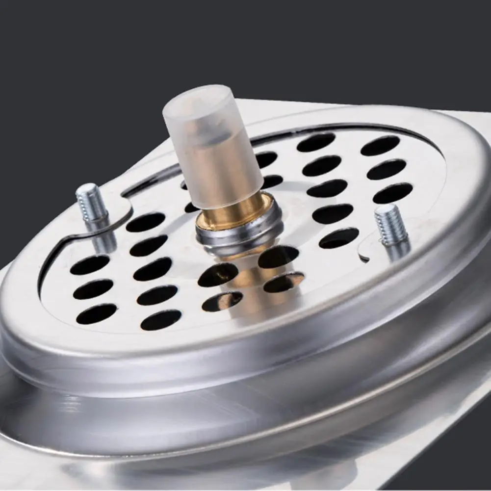 Insect-proof Floor Drain Cover Stainless Steel Floor Drain Cover with Precision Sealing Structure Odor Foot-pedal Switch Drain