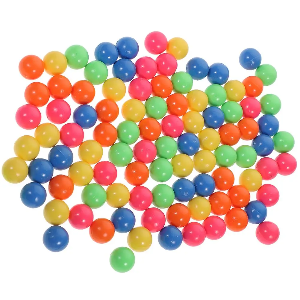 100pcs Kids Counting Balls Small Balls Probability Learning Plastic Colored Balls Probability Learning Balls Educational Toys