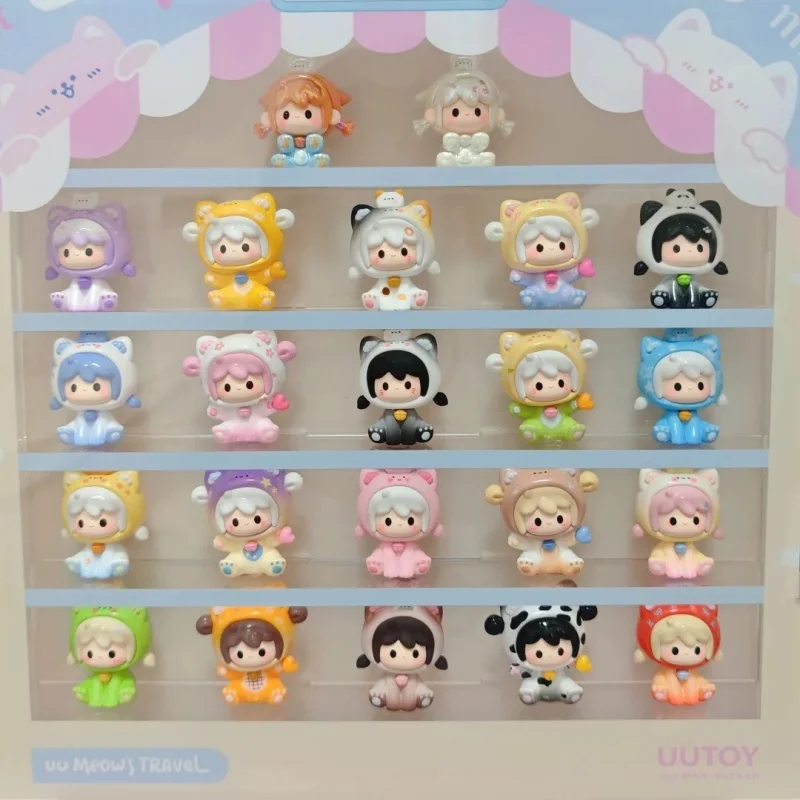 جديد Uu Youyou First Gener and Little Meow سلسلة وقت السفر حقيبة أعمى صغيرة المد اللعب Q نسخة تحصيل نموذج سطح المكتب هدية