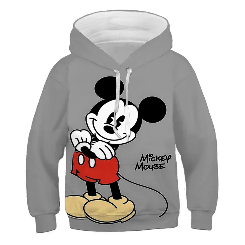 Mickey Mouse Boys Girls Hoodies Disney Hoodies 3D Printing New Pullovers Fashion Men Hoodies Autumn Oversized Menswear