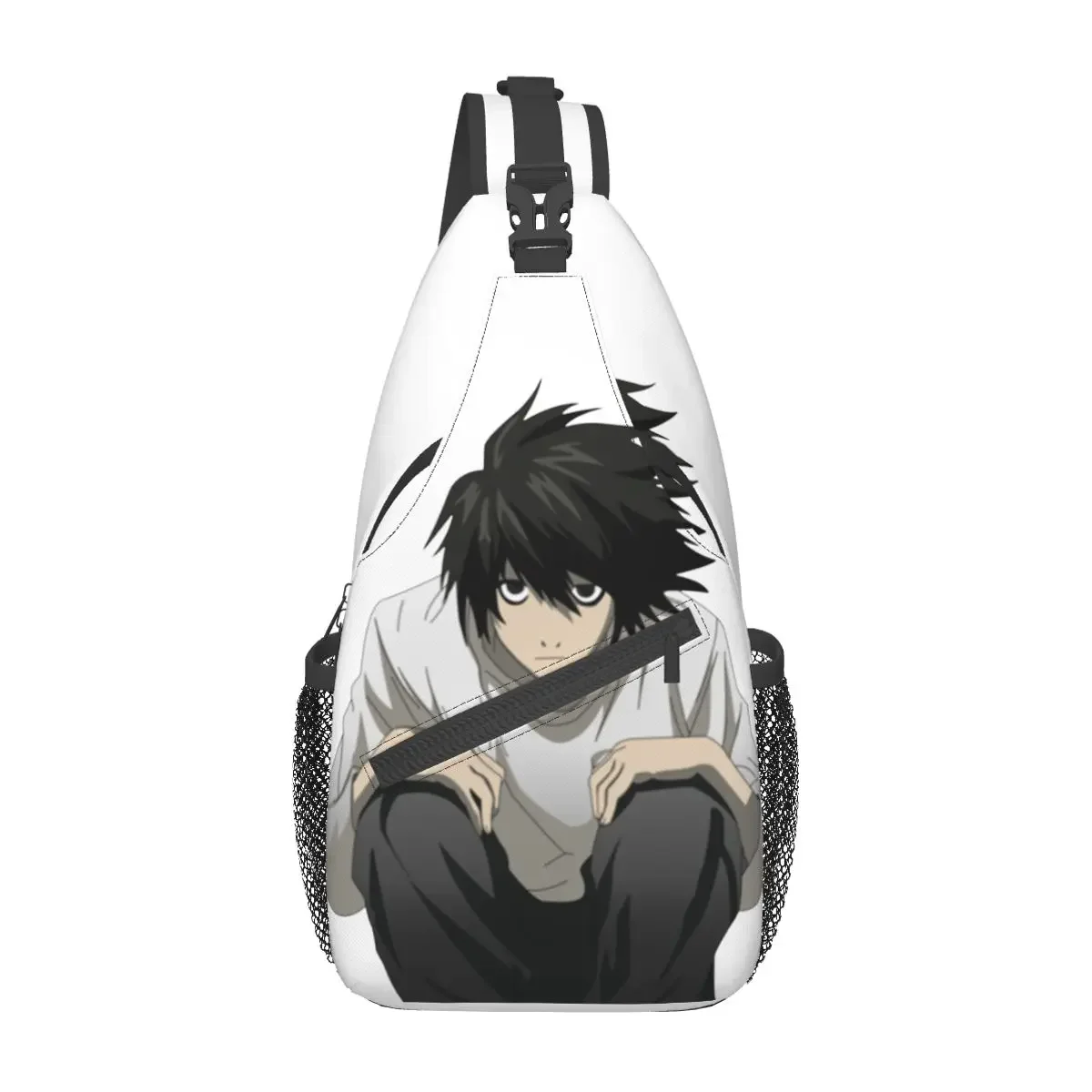 

L Death Note Sling Bags Chest Crossbody Shoulder Backpack Travel Hiking Daypacks anime japan manga Men Women Bags