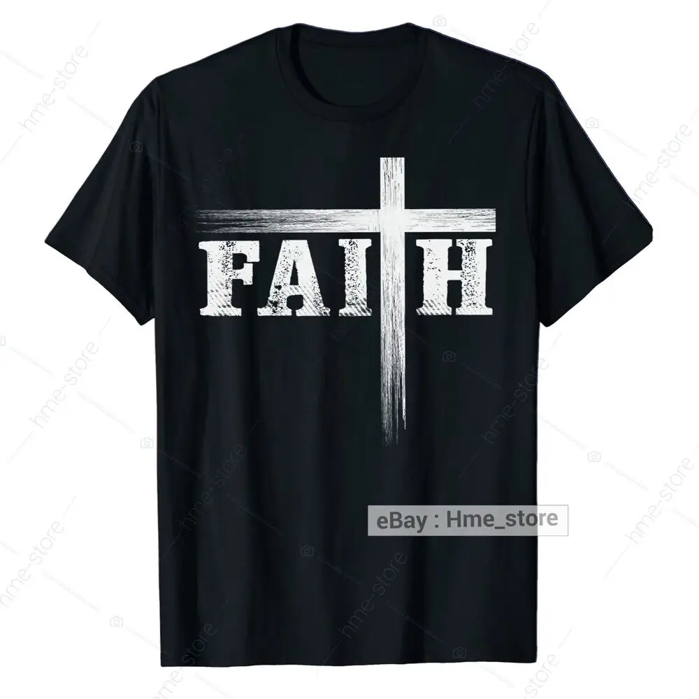 Christian Faith Cross T-Shirt Believe In God Christ Catholic Religious Tee Unisex T-shirts For Men