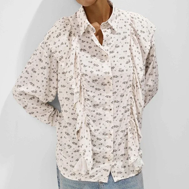 French Style Tiered Ruffle Midi Skirt Floral Lace Trim High Waist A-Line Elegant Maxi Skirt for Women Fall 2025