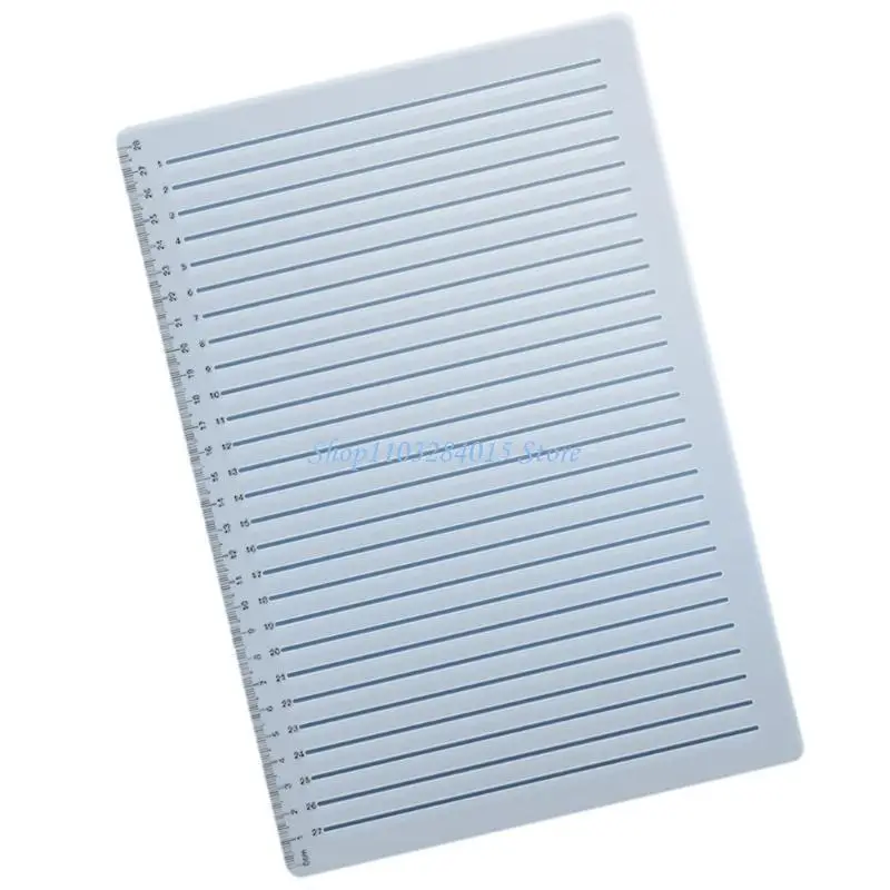 

R6FF Трафарет для каллиграфии Шаблон измерительной линейки Трафаретная линейка с прямой линией Шаблон руководства по написанию