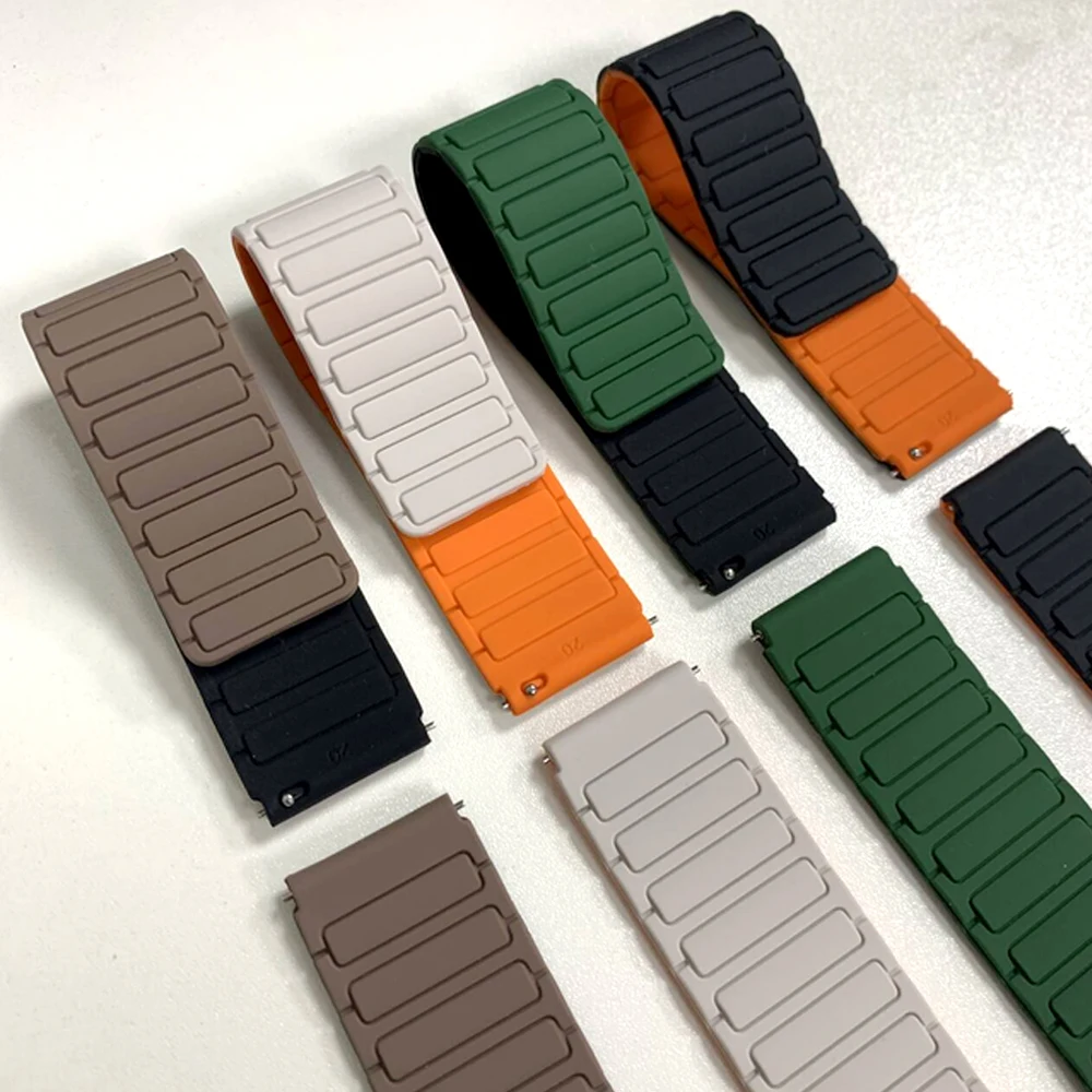 Магнитный силиконовый браслет для SUUNTO 5/9 PEAK PRO/DLC 22 мм, мягкий сменный ремешок для SUUNTO RACE S VERTICAL OCEAN, спортивный ремешок для часов