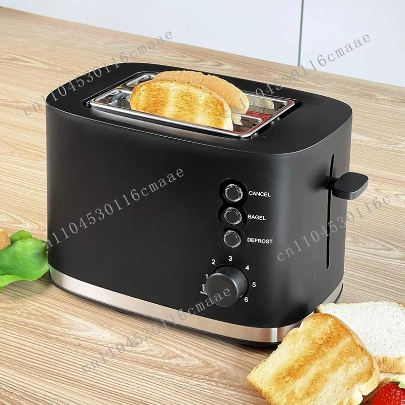 

110V/220V Electric Toaster Automatic Bread Baking Machine Stainless Steel Household Breakfast Toast Oven Sandwich Grill 2 Slices