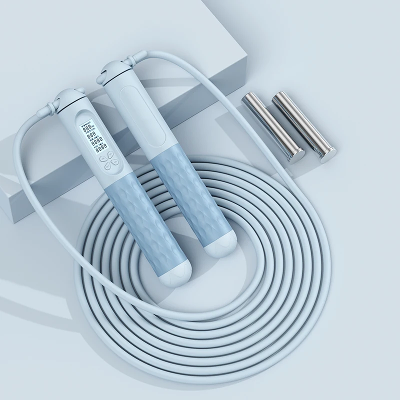

Cheap Adjustable Weighted Skipping Rope High Quality Corda De Pular Profissional Electronics Jump Rope with Calorie Counter