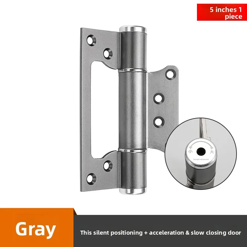 Hydraulic Damping Spring Hinge Auto‑Rebound Positioning Concealed Door Closer Hidden Gate Household Hardware Fitting