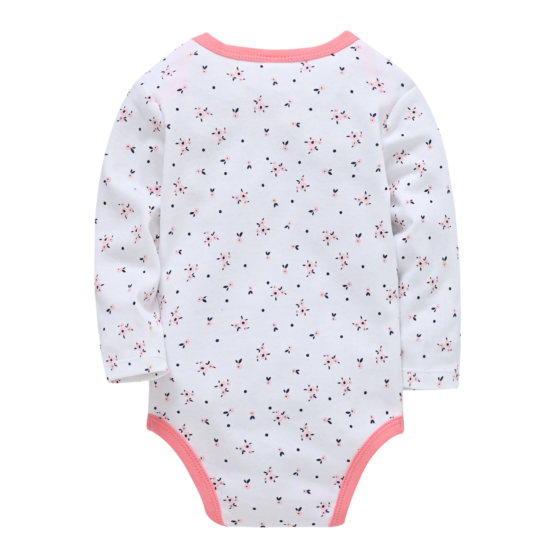 Baby-Mädchen-Body mit langen Ärmeln aus Baumwolle, 3-teiliges Set mit Hirsch-, Blumen- und Karomuster, Baby-Strampler, Einteiler, Frühlings- und Herbstkleidung, Jumpsuit, Sonnenanzug – Detail 10