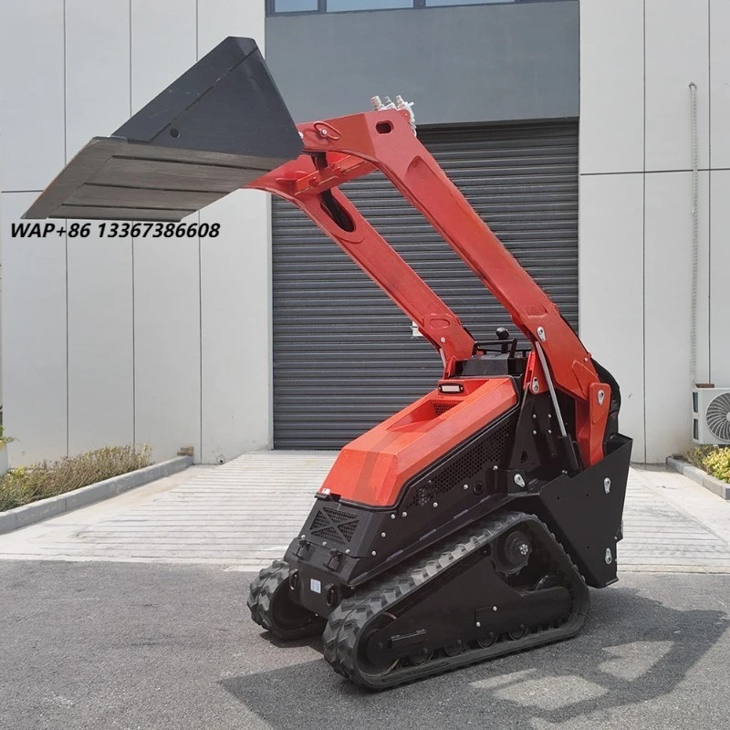 Kubota Mini Skid Steer Loader High Quality Hydraulic System Walk Attachment for Lawn Mower Small Landscaping Business Crawler
